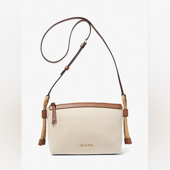 MICHAEL Michael Kors Handbags - MICHAEL MICHAEL KORS Talia Medium Cotton Canvas Crossbody Bag